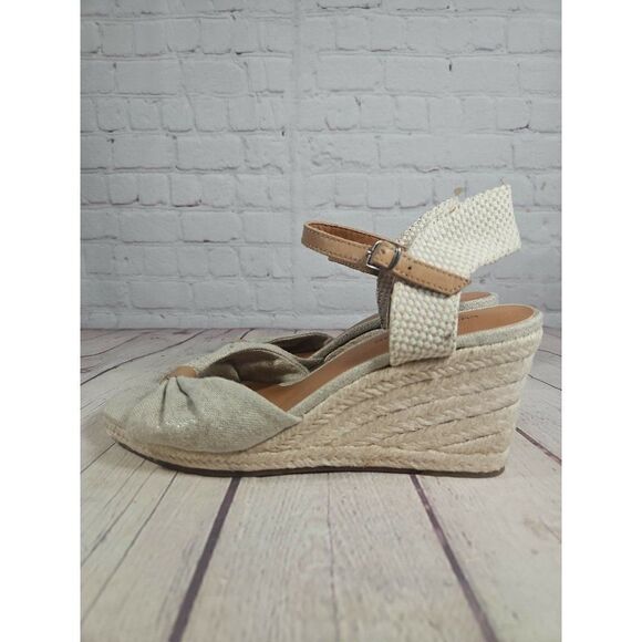 ☆ Lucky Brand Macrimay Wedge Sandala Women's Size 8.5 - Picture 1 of 7